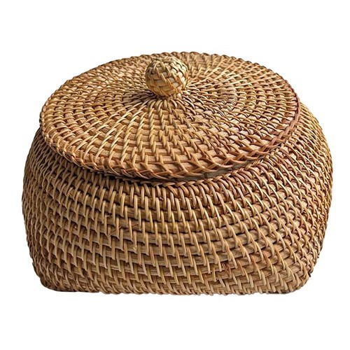 Panier rangement rotin - en,