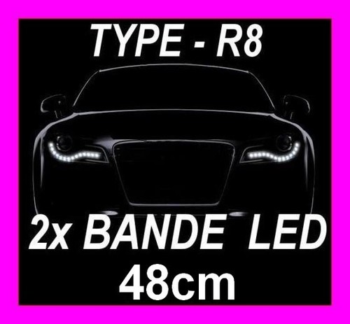 Bande led blanche phare feux - bande,