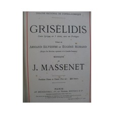 MASSENET Jules Grisélidis Piano Chant 1901
