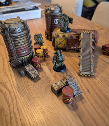 Décor wargame réservoirs