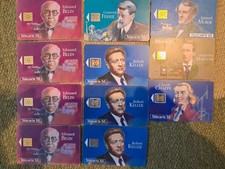 LOT 5, 11 CARTES TELEPHONIQUES THEME Les Grandes Figures Des Télécommunications