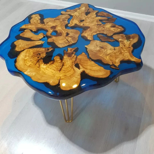 Table basse époxy plateau - , en