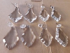 Lot de 8 pampilles en cristal