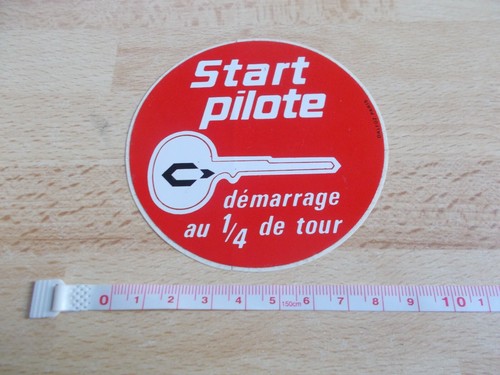 Autocollant start pilote - autocollant,