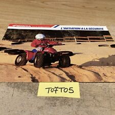 Honda moto 1988 quad ZB50 TRX70 prospectus catalogue
