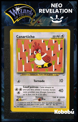Carte pokémon canarticho - pokémon,