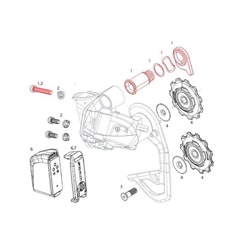 Kit vis montage dérailleur - kit, de