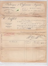 un courrier facture  fabrique