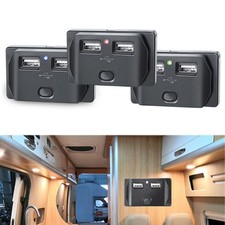 Prise Chargeur Rapide Double USB pour Moto et Bateau avec Indicateur LED