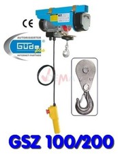 Palan électrique treuil 100/200 kg câble Ø 3,0 mm Güde G55050