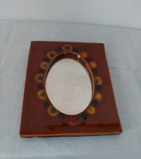 ROBERT GUICHARD Miroir céramique Vintage Ancien Design 60 Collection Décoration 