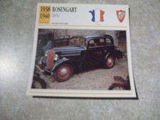 CARTE FICHE ROSENGART LR4N2