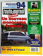 L'AUTO-JOURNAL du 7/1993; Spécial Millésime; ZX TD, Volcane 2.0, 405 GR, STDT