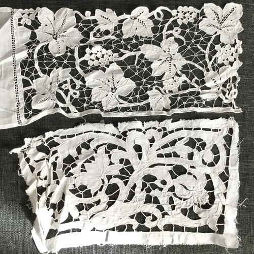 Bas aube ancien xixè broderie - aube,