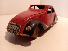 ML Martinand Larnaude 525 F Peugeot 302 rouge ailes noires tole 1/18 Bon Etat