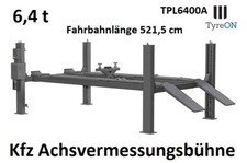 Mesure d'essieu plate-forme élévatrice 4 colonnes 6,4T rails hydrauliques 5,2 m