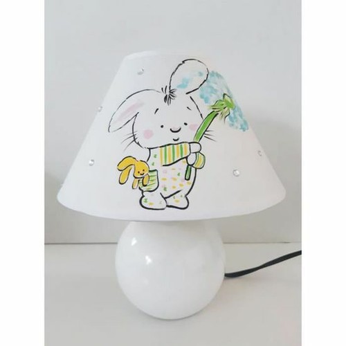 Lampe chevet lapin fleur - de,