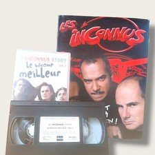 📀📚 Lot collector Les Inconnus – VHS + Livre