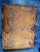 ANCIEN ALBUM PHOTO vide RELIE CUIR - XIXème