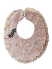 Bavoir rose véritable - rose,