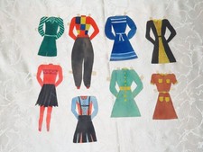 Lot Poupées en Papier
