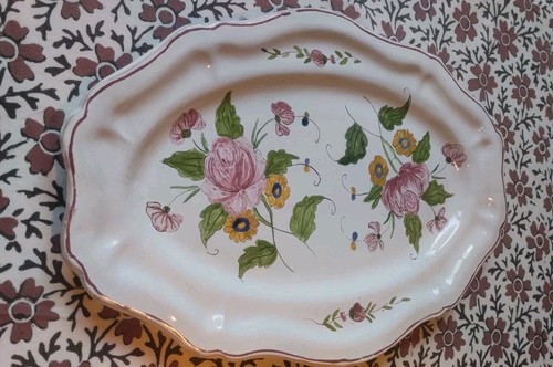 Grand plat ovale faïence - en,