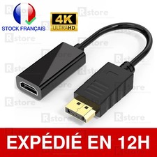 Display Port Mâle Vers Hdmi Femelle Convertisseur 4K DP Adaptateur Hdtv Audio