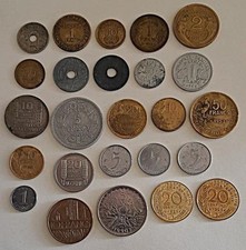 lot pièces de monnaie