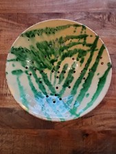 Passoire terre vernissée ancienne écumoire rince fruit coupe Sud Ouest 