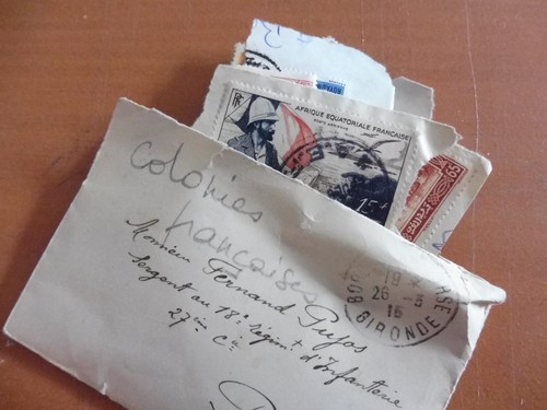 Ancien timbres dans une - timbres,