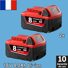 2X 18V pour batterie Milwaukee