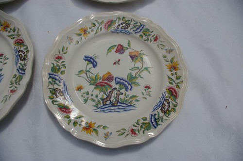 Assiettes plates faïence - en,