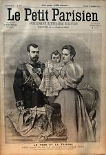 LE PETIT PARISIEN 1896 N° 398 LE TSAR ET LA TSARINE - GRANDES MANOEUVRES