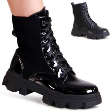 Bottes De Combat Biker Pour Femmes À Talons