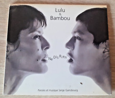 Lulu & Bambou Ne dis rien/Manon CD Single DIGIPACK 2001 GAINSBOURG/Biolay/Pop