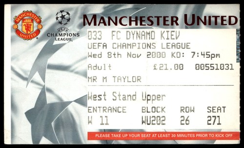 Ticket 2000 manchester - ticket,