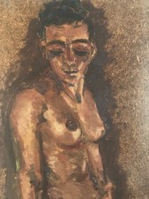 Peinture Femme Nu 1980 Nue