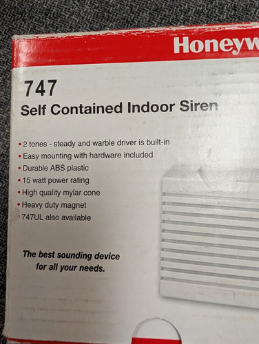 Honeywell 747 indoor alarm - 747,