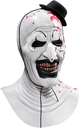 Masque blanc clown - blanc, de
