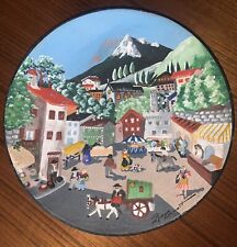 Céramique Ray Camart Vallauris assiete décorative art naïf 1960's