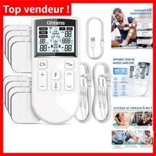 Stimulateur Musculaire Électrique avec 2 Canaux et Fonction de Verrouillage Sûre