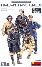 Mini Art 35500 1/35 Équipe De Char Italien. Têtes En Résine