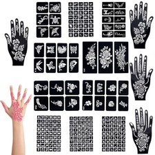 Pochoir tatouage feuilles - tatouage, 14