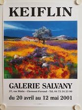 Affiche Roger KEIFLIN 2001 Exposition Galerie Salvany - Clermont Ferrand