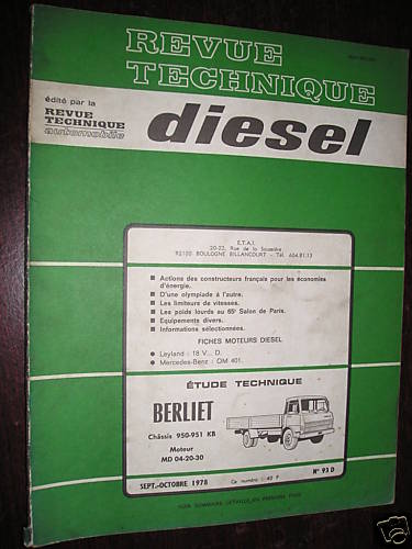 Berliet 950 951 revue - berliet,