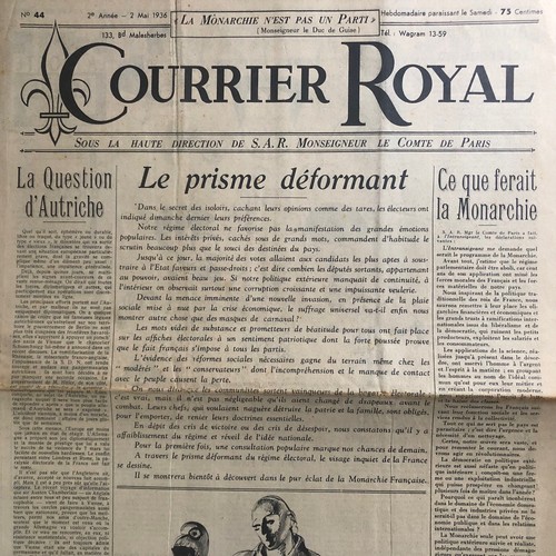 Journal courrier royal - journal,