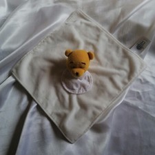 Doudou Winnie l'ourson blanc, beige, à broder Disney pour DMC, Nicotoy Toys