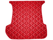 Matelassé Cuir artificiel ROUGE Tapis coffre pour Toyota Previa II 2000-2005