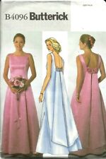 V?4096 PATRON BUTTERICK  ROBE LONGUE COUPE PRINCESSE CEREMONIE CHIC  40 AU 44