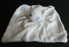 36. DOUDOU PLAT URIAGE MARMOTTE ECUREUIL SOURIS blanc bleu rond fleur TBE